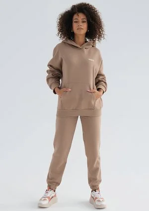 Pure - Bluza z kapturem Coffee