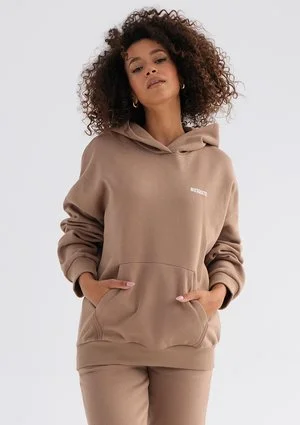 Pure - Bluza z kapturem Coffee