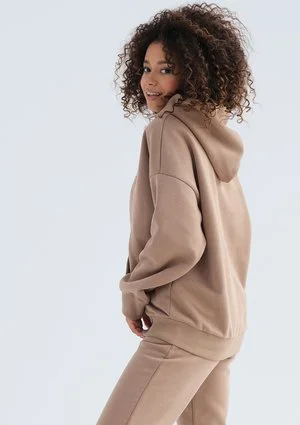 Pure - Bluza z kapturem Coffee