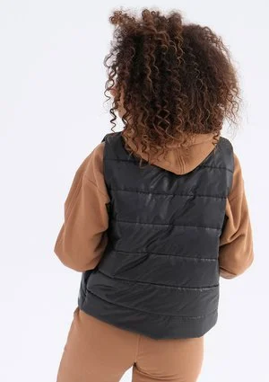Vikkas - Black sleeveless jacket
