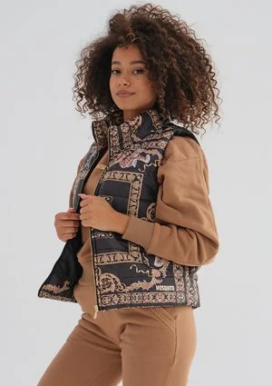 Vikkas - Ornamental printed sleeveless jacket