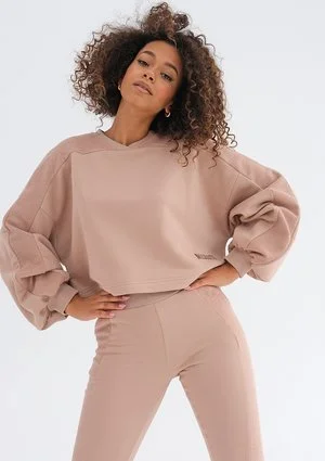 Muva - Bluza z lampasami Latte