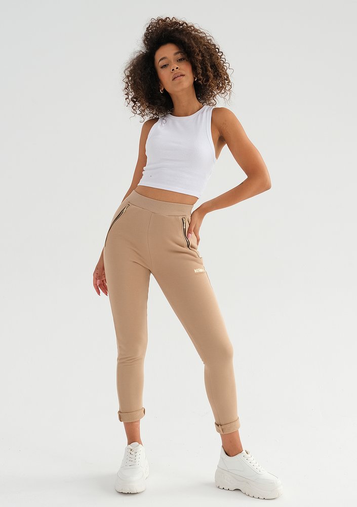 Kindy - Latte beige sweatpants