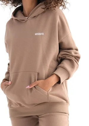 Pure - Bluza z kapturem Coffee