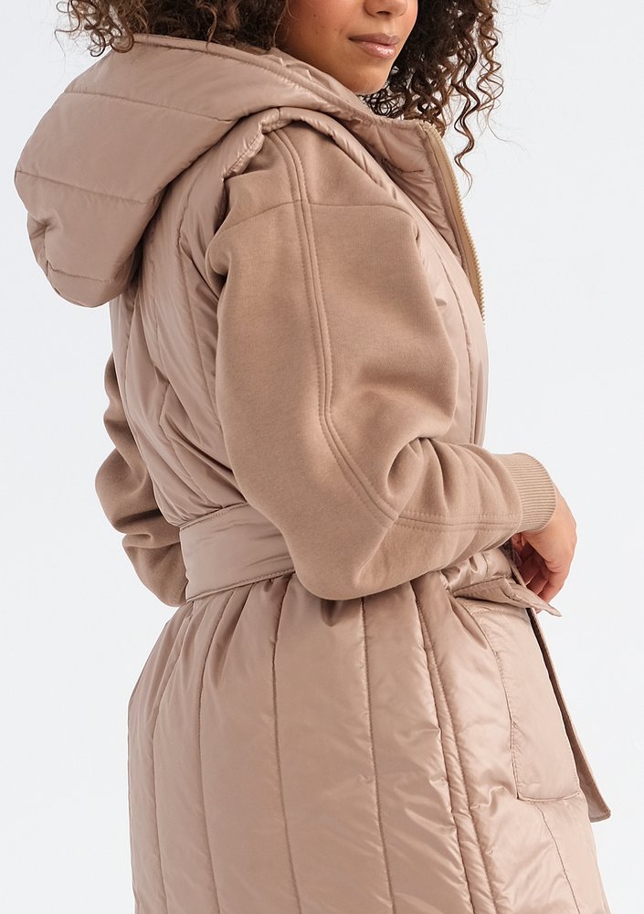 Maren - Bezrękawnik midi Latte