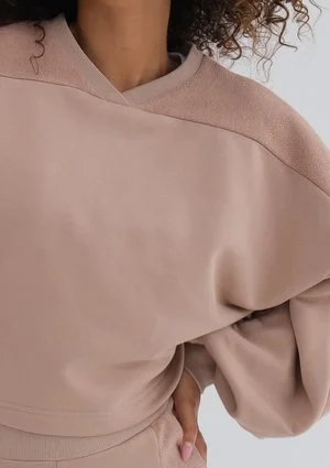 Muva - Bluza z lampasami Latte