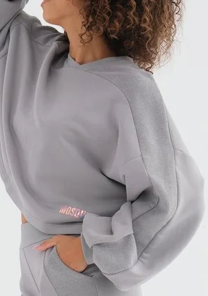Muva - Bluza z lampasami Szara
