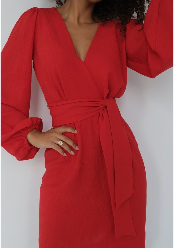 Noemi - Shiny red mini dress