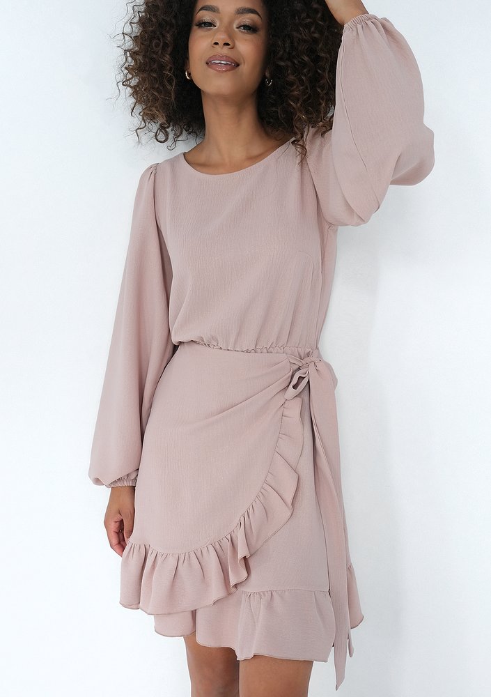 Lola - Shiny beige dress