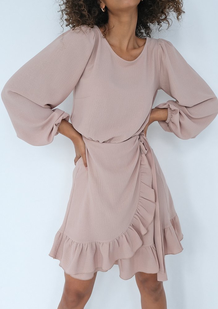 Lola - Shiny beige dress