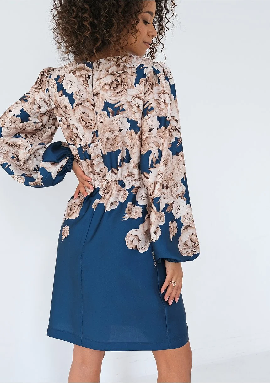 Noemi - Blue floral mini dress