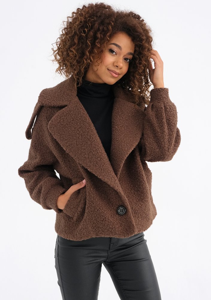 Cofi - Brown boucle jacket