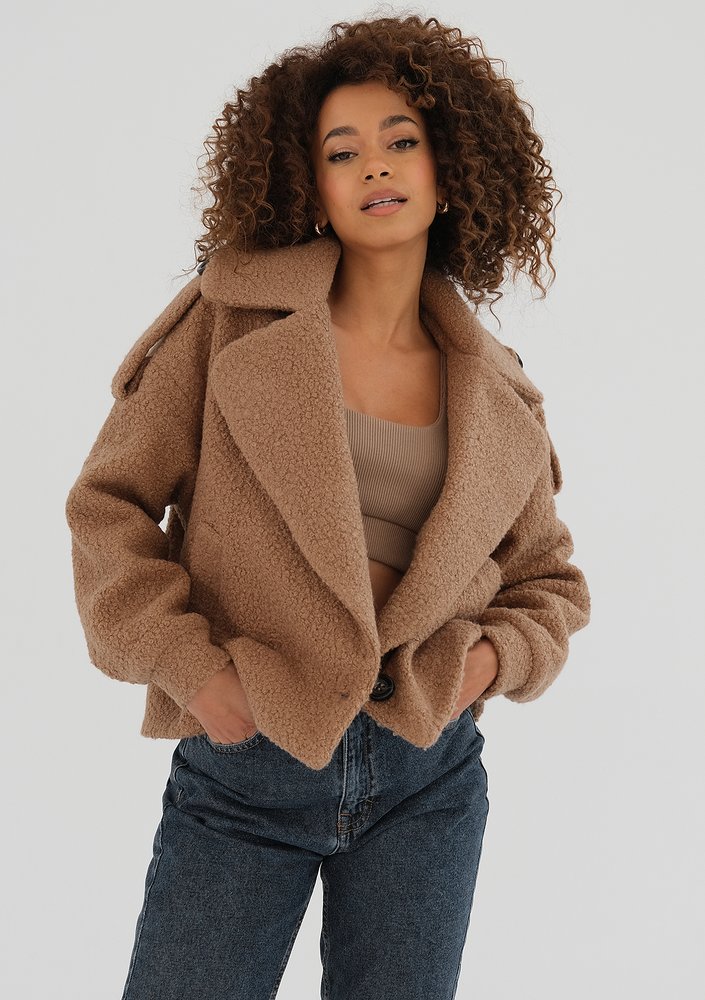 Cofi - Camel boucle jacket