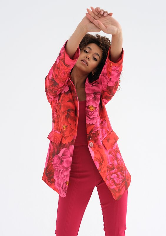 Gia - Floral patterned blazer