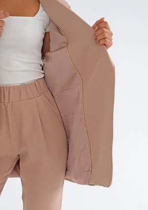 Gia - Marynarka o męskim kroju Nude
