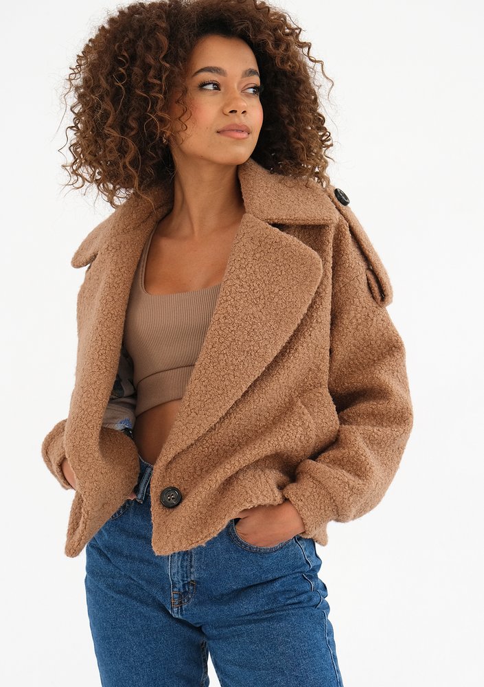 Cofi - Camel boucle jacket