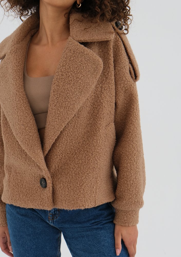 Cofi - Camel boucle jacket