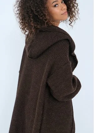 Malme - Long brown cardigan