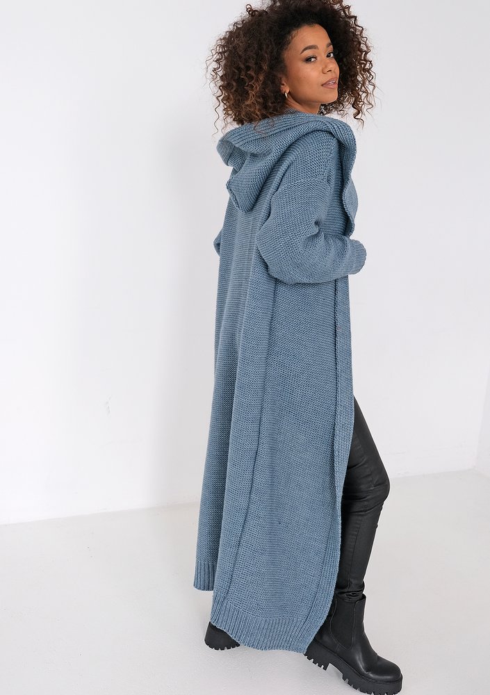 Malme - Long jeans blue cardigan