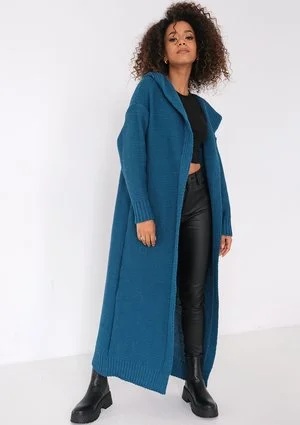 Malme - Long dark blue cardigan