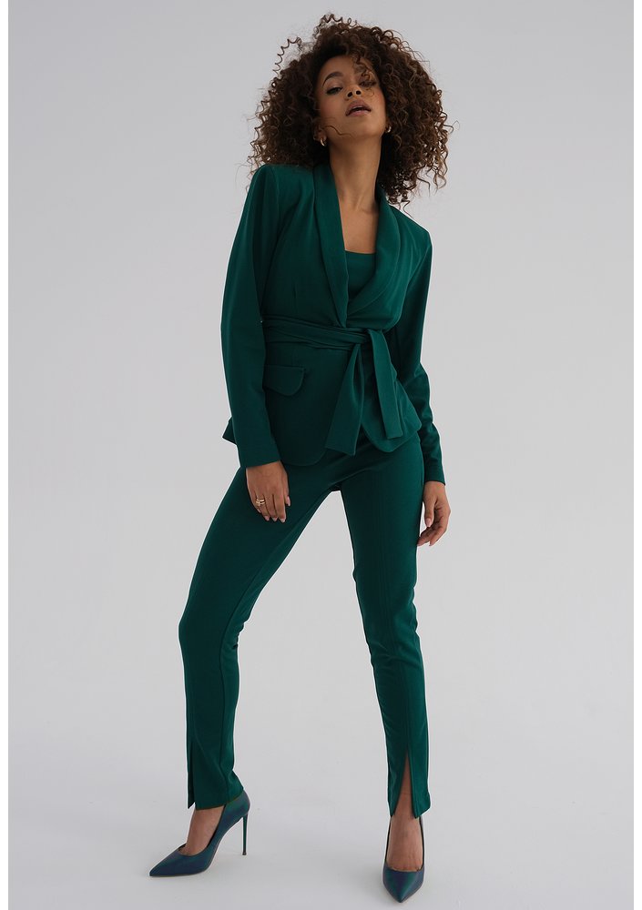 Goma - Green tied blazer