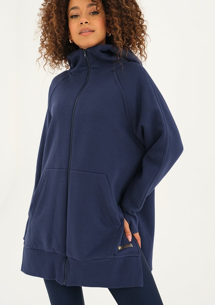 Heet - Długa bluza rozpinana Monaco Navy