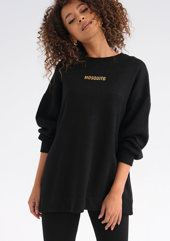Mosly - Basic black oversize sweatshirt
