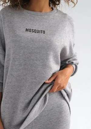 Mosly - Basic grey oversize sweatshirt