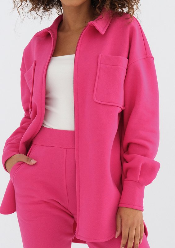 Uniqo - Fuxia pink zipped jumper
