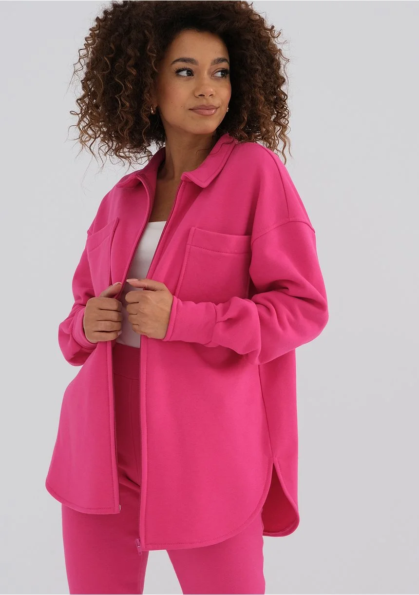 Uniqo - Bluza rozpinana Fuxia Pink