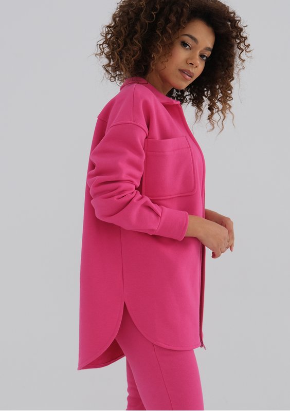 Uniqo - Fuxia pink zipped jumper