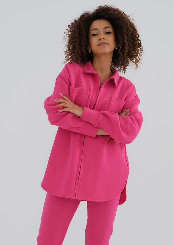 Uniqo - Fuxia pink zipped jumper