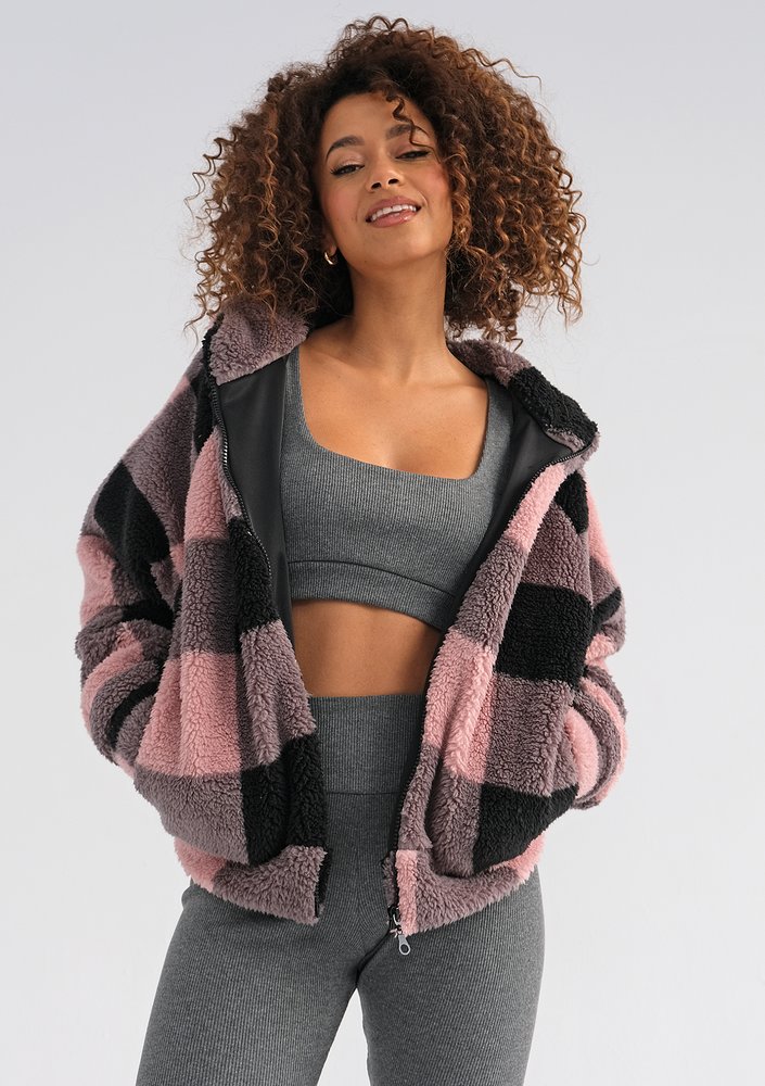 Nulca - Checked faux fur jacket