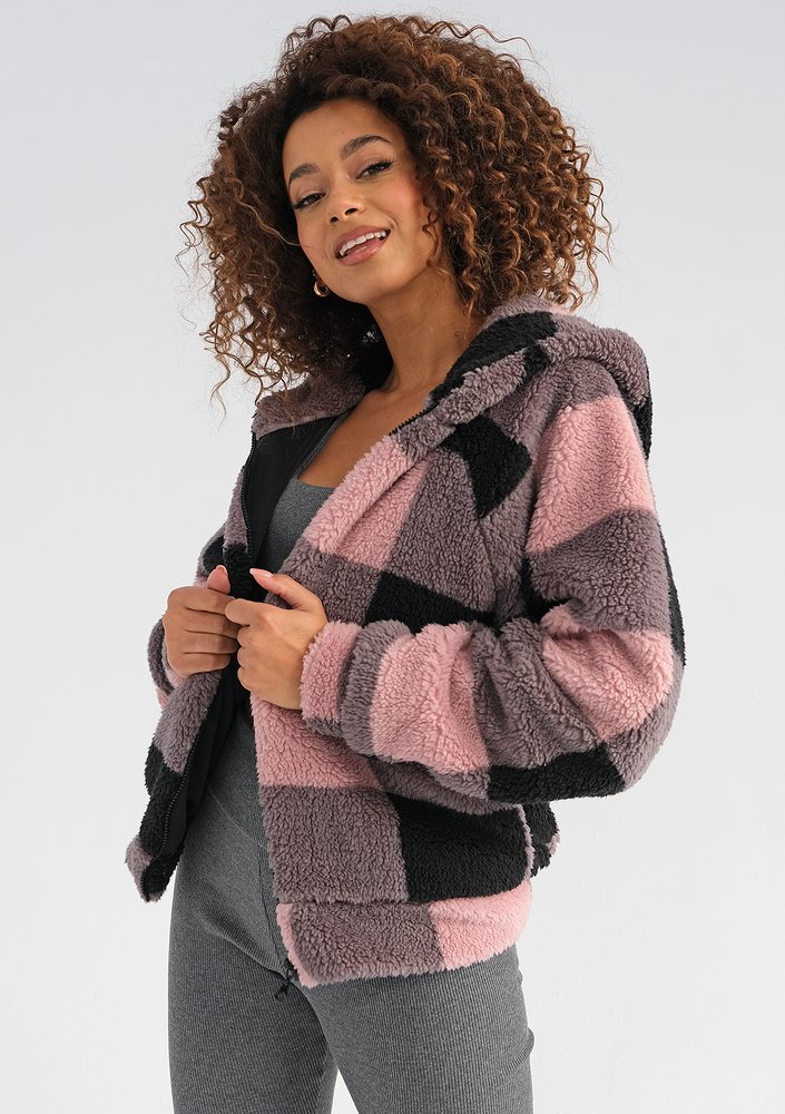 Nulca - Checked faux fur jacket