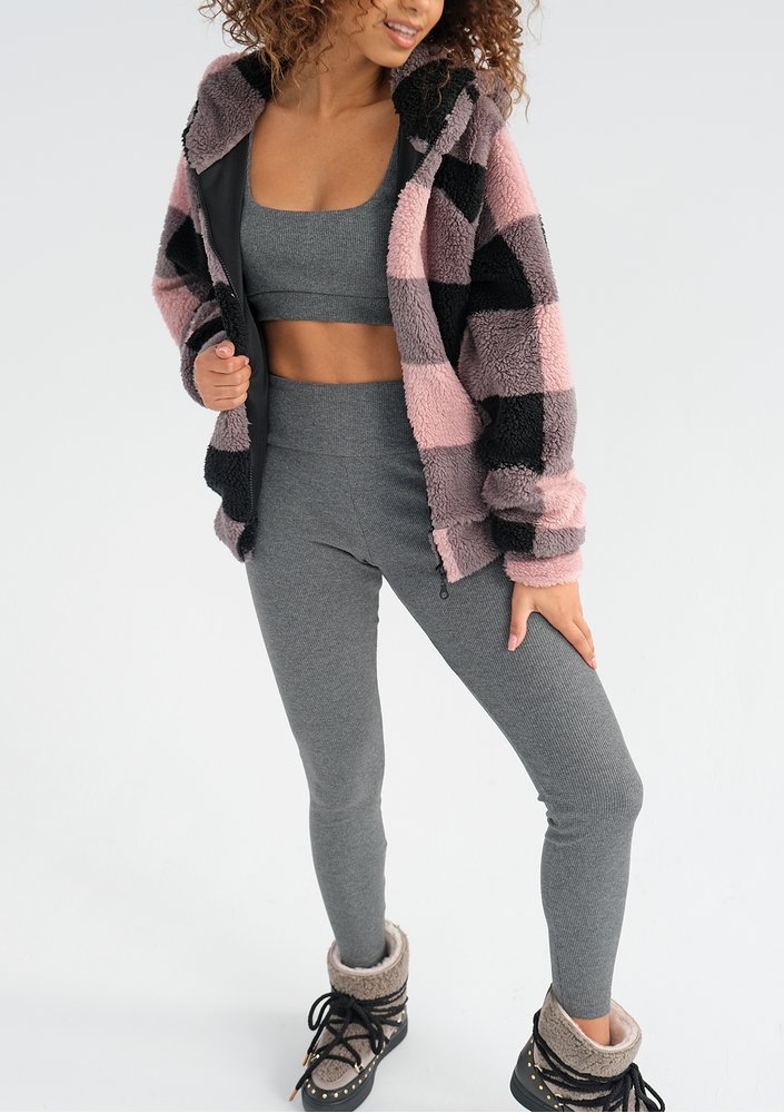 Nulca - Checked faux fur jacket