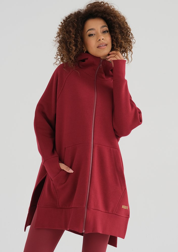 Heet - Długa bluza rozpinana Biking Red