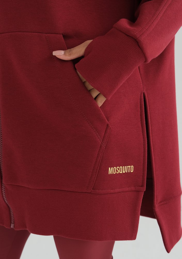 Heet - Długa bluza rozpinana Biking Red