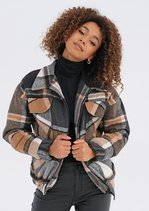 Alpira - Short checked flannel jacket