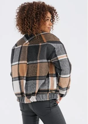 Alpira - Short checked flannel jacket