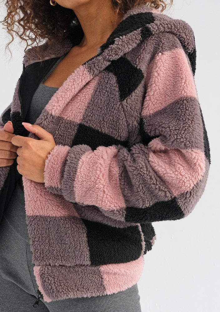 Nulca - Checked faux fur jacket