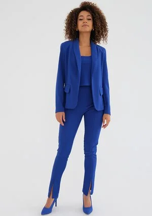 Zaya - Short cobalt blue top