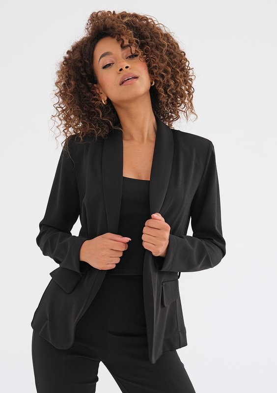 Goma - Black tied blazer