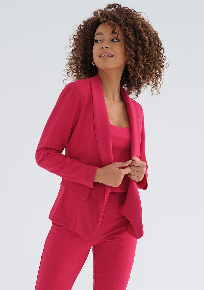 Goma - Amaranthine tied blazer