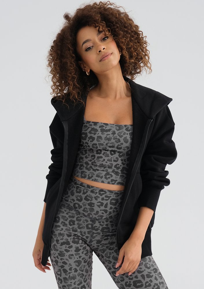 Classic - Grey leopard printed top