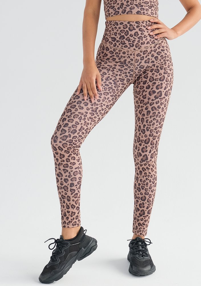 Hi Pure - Legginsy Beige Leopard