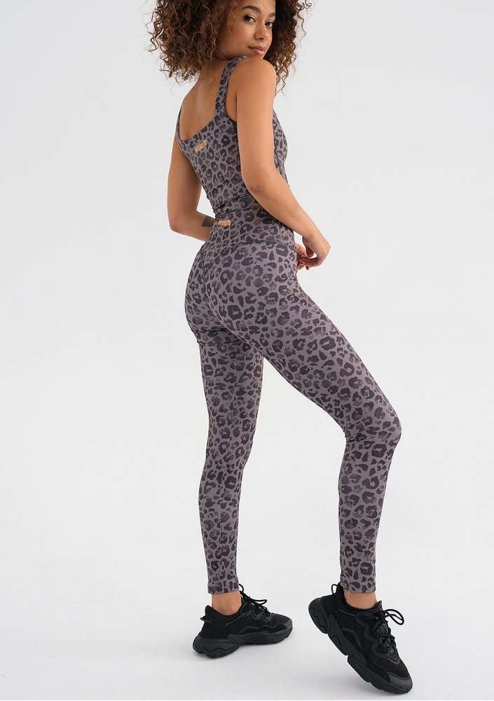 Classic - Grey leopard printed top