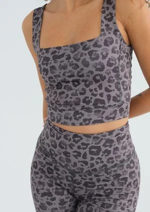 Classic - Grey leopard printed top