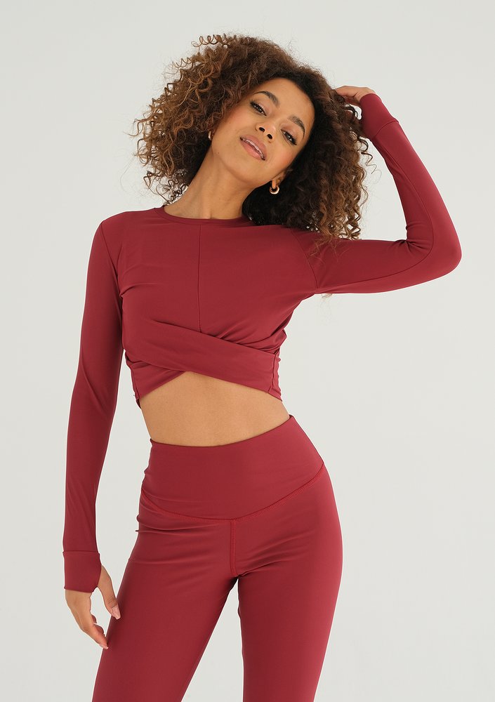 Alpha - Biking red long sleeve top