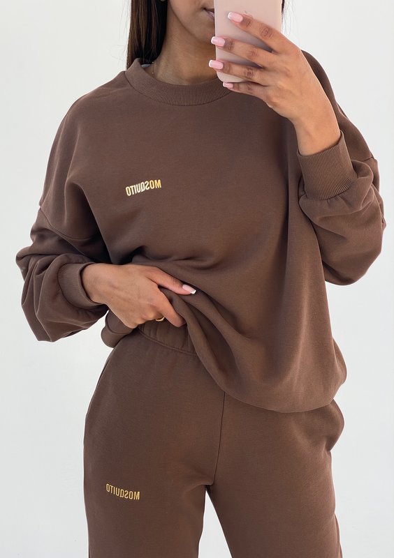 Pure - choco brown sweatshirt