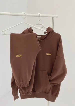 Pure - Bluza z kapturem Choco Brown